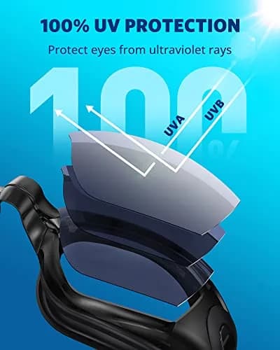 Aegend Swim Goggles, No Leaking Full Protection Adult Youth - Clear Lens thumbnail 2