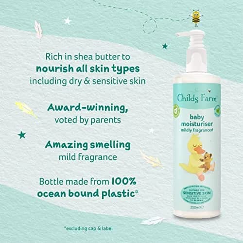 Childs Farm Baby Moisturiser Cherry Scent 250ml (8.5 Fl Oz) | Hypoallergenic for Sensitive Skin thumbnail 4