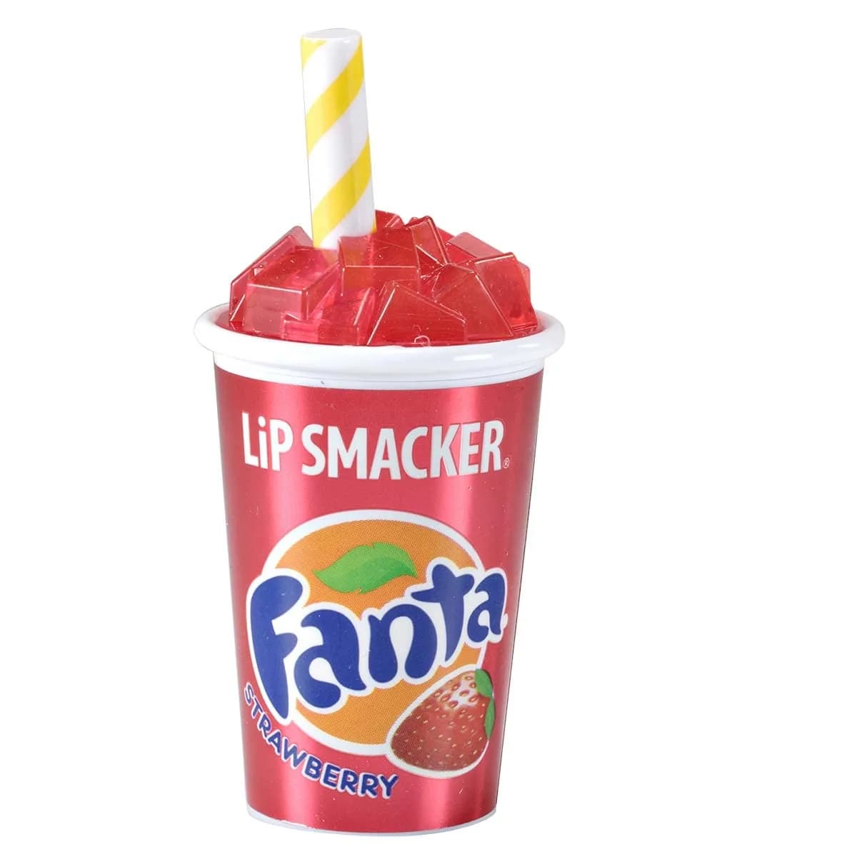 Lip Smacker Coca-Cola Cherry Coke Lip Balm 7.37g (0.26 Oz) | Authentic Flavor & Hydration — Red - Strawberry Fanta Strawberry