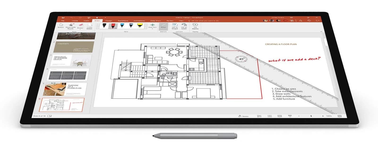 Microsoft Surface Pen Platinum Model 1776 with Eraser | 4096 Pressure Points, Low Latency, Tilt Support thumbnail 5
