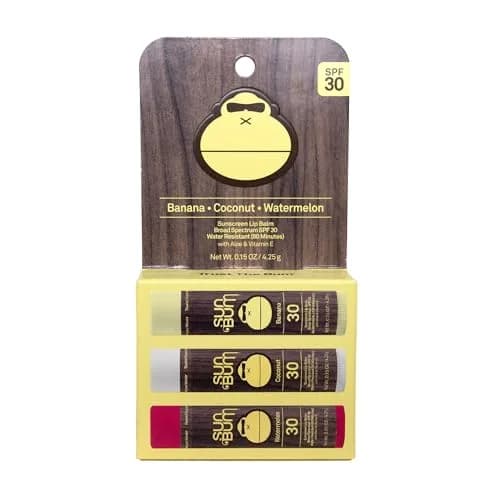 Sun Bum SPF 30 Sunscreen Lip Balm 0.15 oz | Vegan, Aloe & Vitamin E, Hydrating, SPF 30, 3 Flavors thumbnail 1