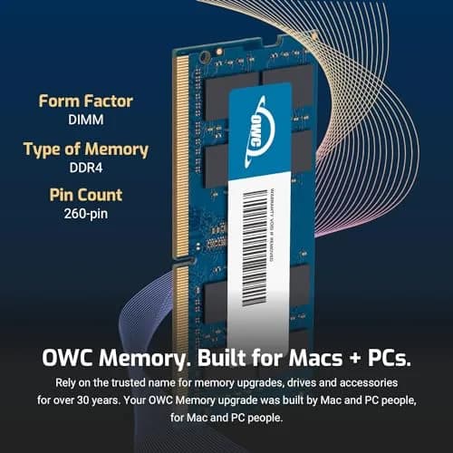 OWC 8GB DDR4 PC4-19200 2400MHz SO-DIMM RAM for iMac & Laptops | 8GB (1x8GB) Module thumbnail 3