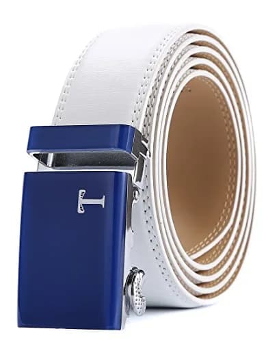 Tonywell Leather Ratchet Belt 32"-45" | Adjustable, Genuine Leather, Automatic Buckle thumbnail 1