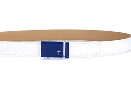 Tonywell Leather Ratchet Belt 32"-45" | Adjustable, Genuine Leather, Automatic Buckle thumbnail 3