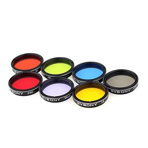 SVBONY Telescope Filters 1.25" Moon, CPL, Five Color Filter Kit(7PCS) | Multi-Coated Optical Glass for Astronomy thumbnail 5
