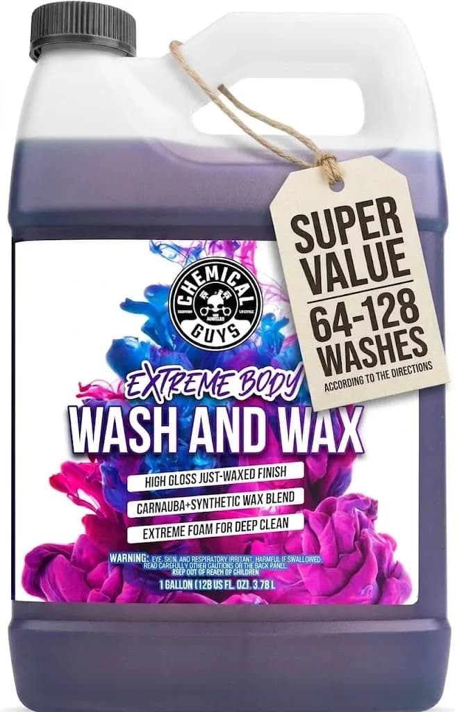 Chemical Guys Extreme Bodywash & Wax Car Wash Soap 473ml (16 oz) | pH-Balanced Formula for Gloss & Protection — 128 Ounce thumbnail 1