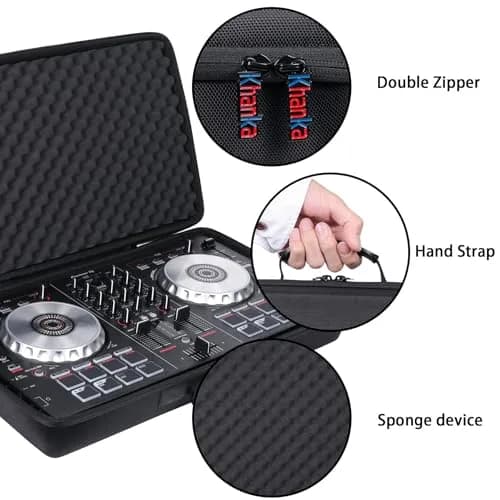 khanka Hard Travel Case Replacement for Pioneer PRO DJ (DDJ-FLX4) 2-deck Rekordbox Pioneer Smart DJ Controller | Waterproof, Shockproof, 20.47x11.8x3.3 in thumbnail 5