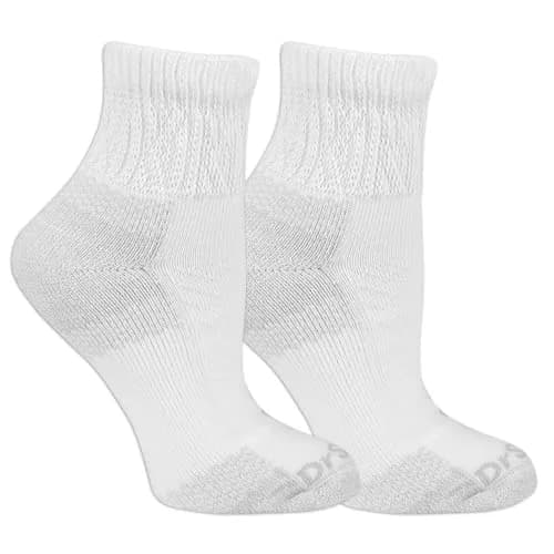 Dr. Scholl's Women's Advanced Relief Ankle Socks 2-Pack | BlisterGuard, White, Shoe Size 8-12 thumbnail 1