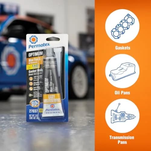 Permatex Optimum Black Gasket Maker 3 oz | Sensor-safe, Oil-Resistant Sealant for Automotive Use thumbnail 3