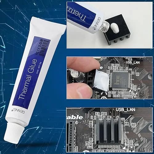 GENNEL G109 Thermal Conductive Glue 10g (0.35 oz) | Industrial Silicone Adhesive for Heat Dissipation thumbnail 4