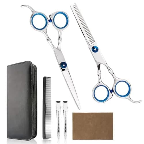Himart Hair Trimming Kit 7 Piece Set | Professional Hair Cutting & Thinning Shears for Men Women thumbnail 1