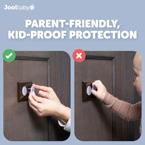 Jool Baby Outlet Covers 32 Pack | Childproof Electric Sockets with Easy Adult Removal thumbnail 5