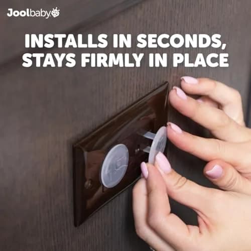 Jool Baby Outlet Covers 32 Pack | Childproof Electric Sockets with Easy Adult Removal thumbnail 4