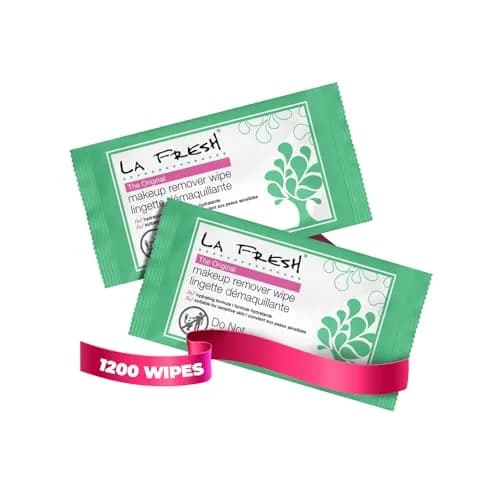 LA Fresh Makeup Remover Wipes with Vitamin E, 1200 Count | Floral Scent, Individually Sealed thumbnail 1