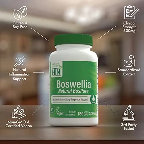 Health Thru Nutrition Boswellia 300mg 180 Capsules | Inflammation Support & Joint Health thumbnail 4