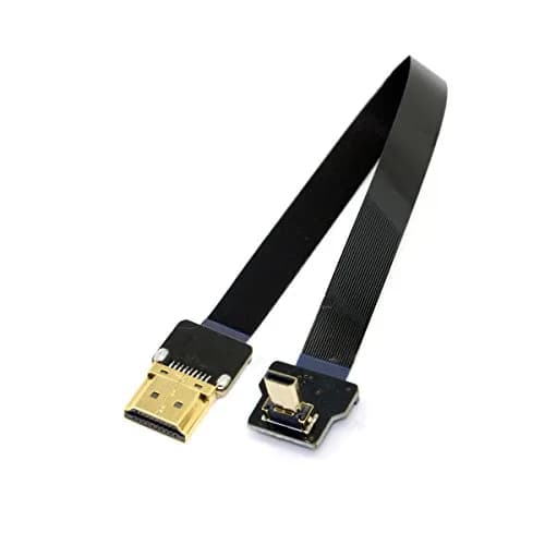 JSER CYFPV 90 Degree Up Angled Micro HDMI to HDMI Flat Cable 50cm | FPV Aerial Photography thumbnail 14