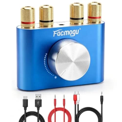 Facmogu F900S Mini Bluetooth 5.0 Power Amplifier 50Wx2 | Compact Stereo Amp for Home & Desk thumbnail 9