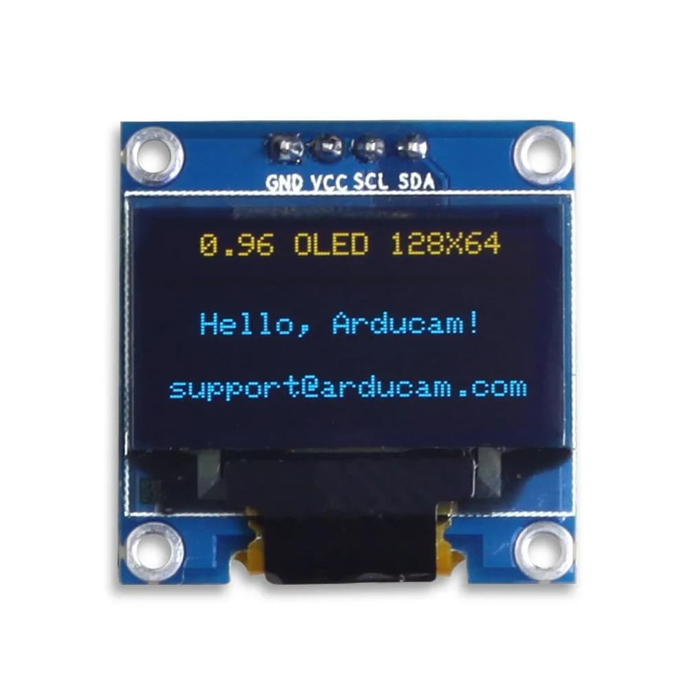 UCTRONICS 0.96 Inch OLED Module 128x64 Yellow Blue | Self-Luminous Display for Arduino & Raspberry Pi — 0.96" OLED Module