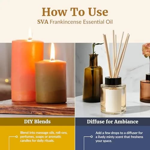 SVA ORGANICS Frankincense Essential Oil 118 ml (4 Fl Oz) | Pure Serrata Oil for Aromatherapy & Skin thumbnail 6