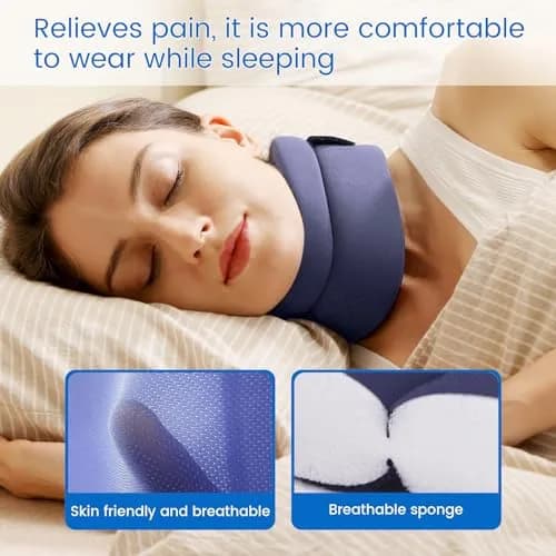 Velpeau Neck Brace for Neck Pain Support - Soft Cervical Collar for Sleeping & Support (S: 10.5-11.5"/2.7") thumbnail 3