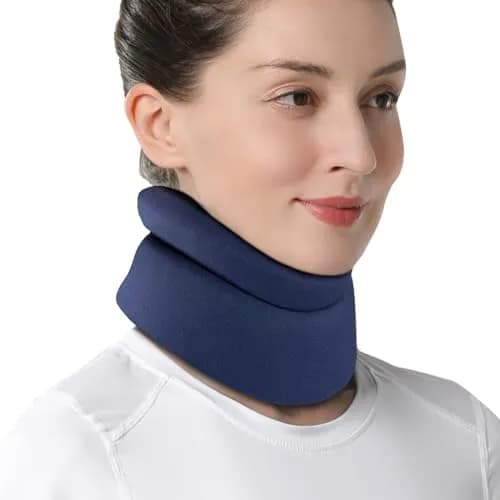 Velpeau Neck Brace for Neck Pain Support - Soft Cervical Collar for Sleeping & Support (Blue, Comfort, Medium: 29-35cm) thumbnail 1