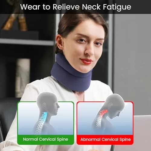 Velpeau Neck Brace for Neck Pain Support - Soft Cervical Collar for Sleeping & Support, Comfort Version, L: 14-16.5" thumbnail 3