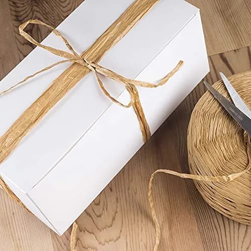 CREATRILL Raffia Paper Craft Ribbon 218 Yards (Kraft) | Eco-friendly, Biodegradable, Recyclable thumbnail 3