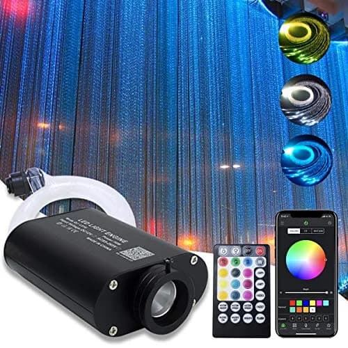 AMKI 16W RGBW Fiber Optic Curtain Light Kit 2m (6.5ft) | Smart App Control Waterfall Lights thumbnail 1