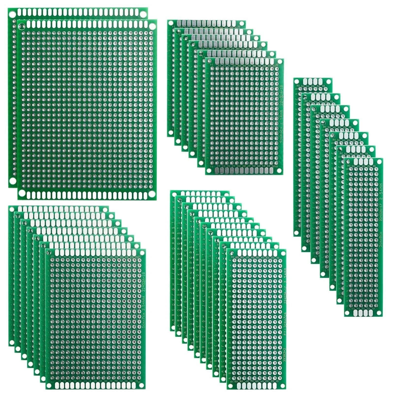 ELEGOO 32-Piece Double-Sided PCB Perfboard Kit 4x6cm & 3x7cm | Soldering Prototyping Boards - main product image