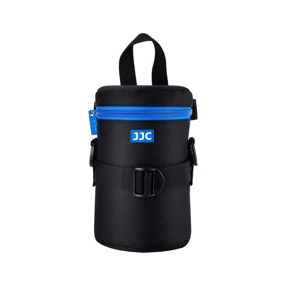 JJC Deluxe Lens Case Pouch Bag for Camera Lens Below 3.15" x 6.1" | Heavy-Duty Polyester with Shock Absorption