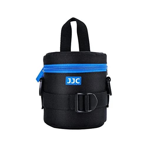 JJC Deluxe Lens Case Pouch Bag for Camera Lens Below 2.95" x 3.93" | Heavy-Duty Polyester Shock Absorber thumbnail 1