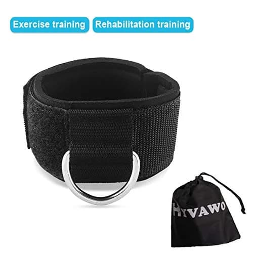 HYVAWO Ankle Straps Neoprene Padded 2 Pack | Exercise & Rehab Straps for Cable Machines thumbnail 5