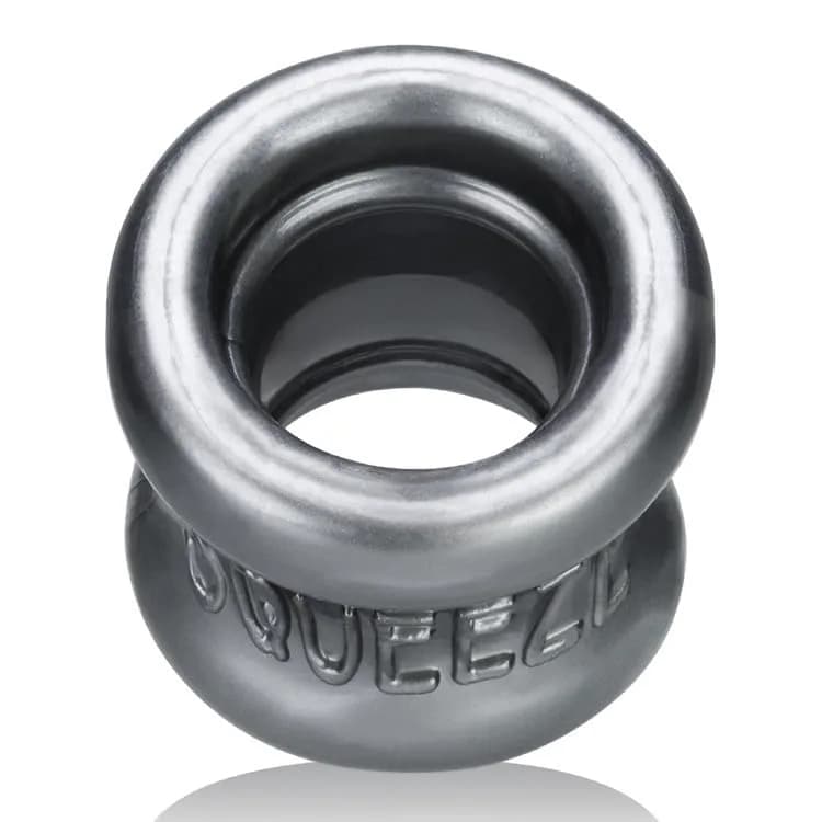 Oxballs Squeeze Ball Stretcher – Thick Blubbery FLEXtpr Ring for Heavy Low-Hangers, All-Day Wear, Steel thumbnail 2