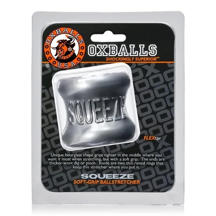 Oxballs Squeeze Ball Stretcher – Thick Blubbery FLEXtpr Ring for Heavy Low-Hangers, All-Day Wear, Steel thumbnail 6