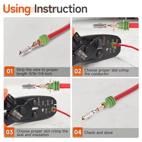 IWISS IWS-1424B Weather Pack Sealed Connector Crimper AWG24-14 | Durable, Compact & Easy to Use thumbnail 3