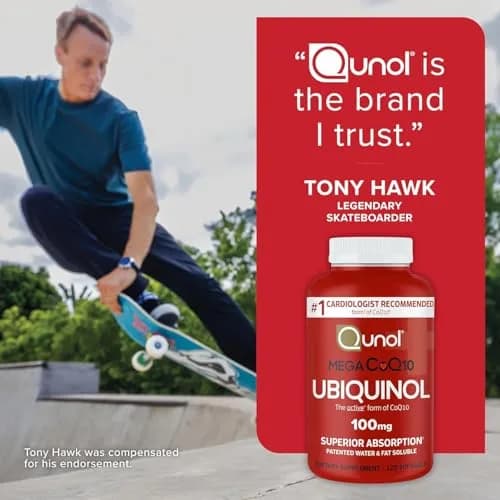 Qunol Mega Ubiquinol CoQ10 100mg Softgels, 240 Count thumbnail 10
