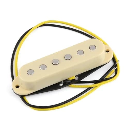 FLEOR Single Coil Pickup Set Cream Staggered Alnico 5 for Electric Guitar | Neck/Middle/Bridge 52mm Spacing thumbnail 6