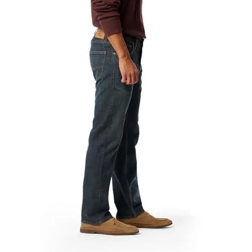 Levi Strauss Signature Gold Men's Regular Fit Flex Jeans 30x32 (76cm x 81cm) | Comfort Stretch Denim for All-Day Wear thumbnail 2