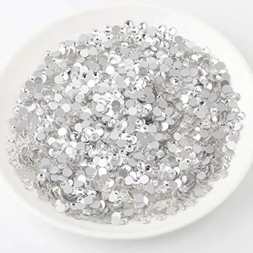 BEADSLAND Flat Back Crystal Rhinestones SS6 (1.9-2.1mm) 1440pcs | Glass Craft Gems for Nail Art & Glue Fix thumbnail 2