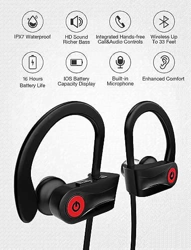Otium U18 True Wireless Earbuds with Charging Case | Bluetooth 5.3, 16-Hour Playtime, IPX7 Waterproof thumbnail 2
