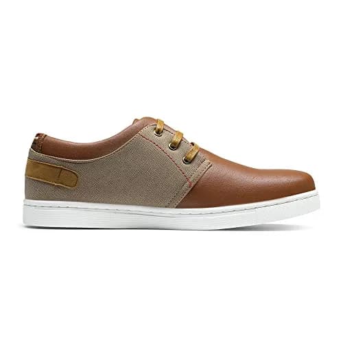 Bruno Marc Men's Fashion Sneakers Tan US 8 (26.0 cm) | Classic Oxford Style Lace-Up Comfort thumbnail 6