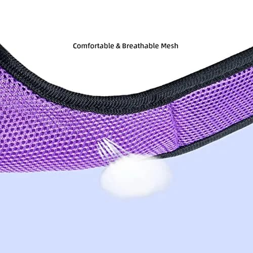 Niteangel Adjustable Soft Harness with Elastic Leash for Rabbits (L, Purple) | Escape-Proof & Breathable Mesh thumbnail 3