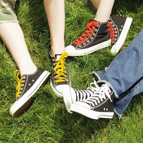 DELELE Flat Sneakers Shoe Laces 79 Inch Black | Durable Polyester for Sneakers & Casual Shoes thumbnail 9