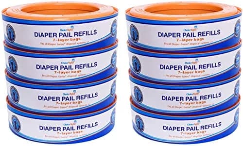 ChoiceRefill Diaper Pail Refill Bags 2600 Count (8-Pack) | Odor-Locking 7-Layer Film for Diaper Genie Pails thumbnail 1