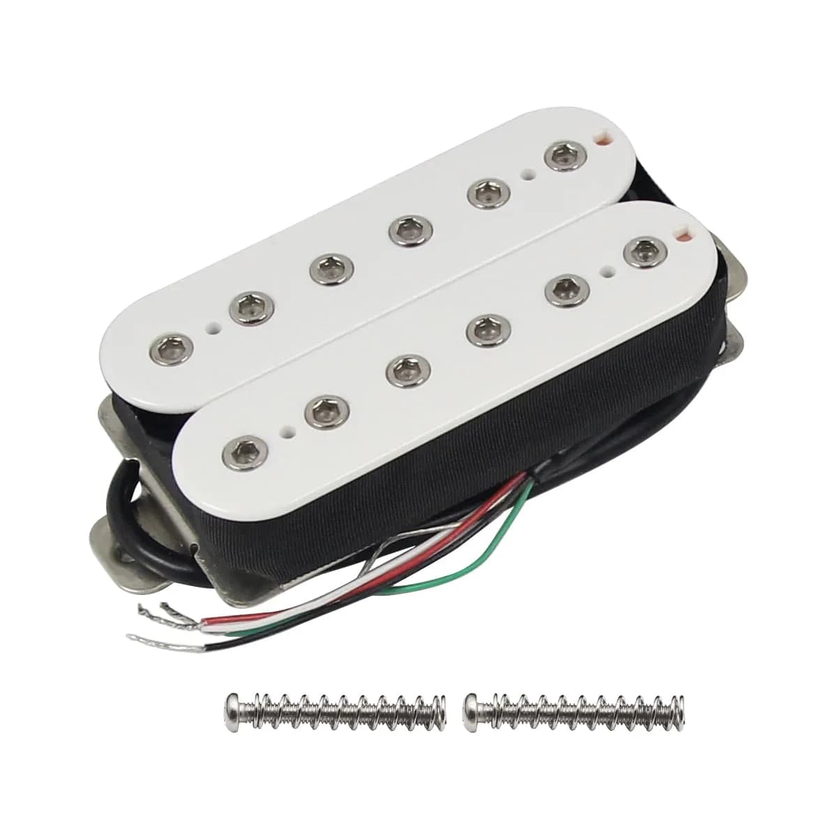 FLEOR Alnico 5 Electric Guitar Bridge Pickup White | Fully Wax Potted Humbucker - main product image