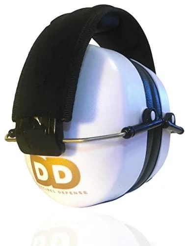 Decibel Defense 37 dB NRR Safety Earmuffs (White) | Industry-Leading Noise Reduction for Shooting, Construction, and Loud Events thumbnail 1