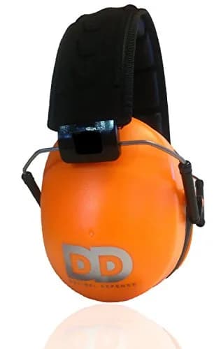 DECIBEL DEFENSE Ear Protection, 37 dB NRR Ear Muffs (HI-VIZ ORANGE) | Industry-leading noise reduction for shooting & industrial use thumbnail 1