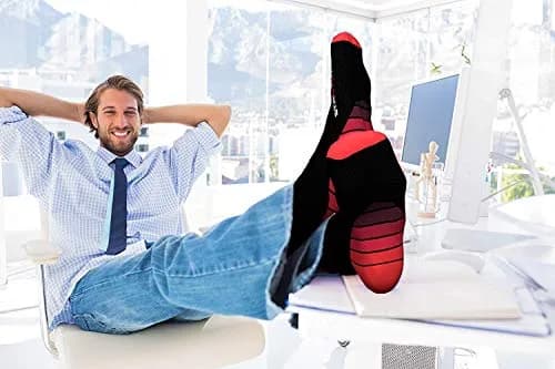 Physix Gear Sport Compression Socks Black/Red L/XL | Graduated Compression for Circulation & Travel thumbnail 7