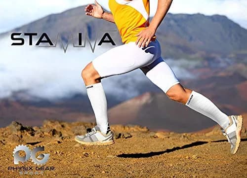 Physix Gear Compression Socks White L/XL | Support Circulation & Blood Flow thumbnail 3