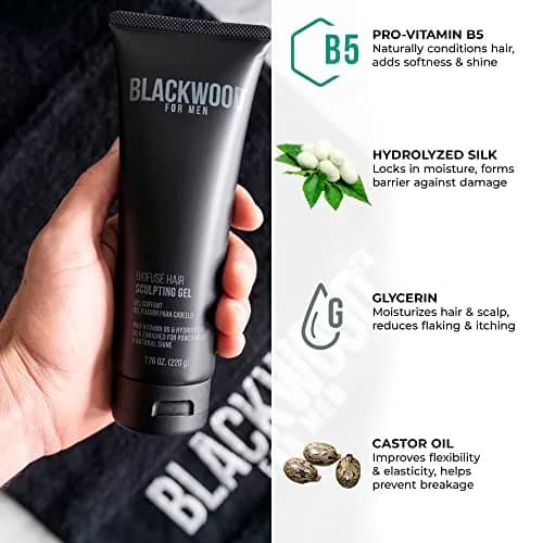 Blackwood For Men BioFuse Hair Sculpting Gel 125ml (4.23 Oz) | Medium Hold, Vegan Formula thumbnail 4
